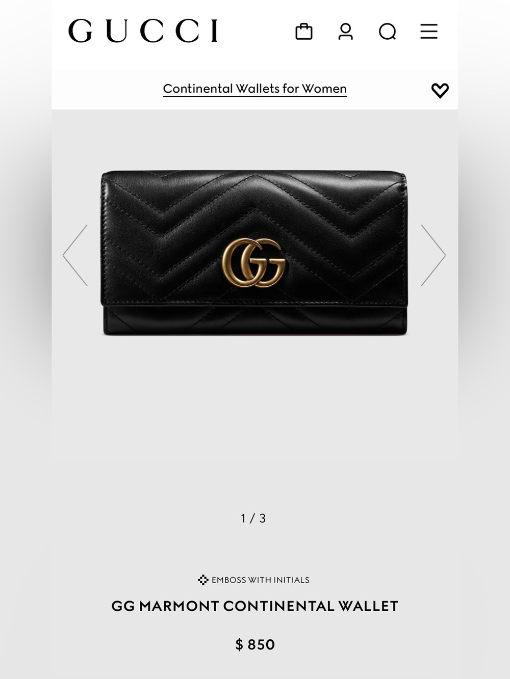 Gucci - GG MARMONT MEDIUM SHOULDER BAG & WALLET - Black Leather, Gold Hardware - Picture 2 of 9